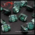 Wholesale synthetic diamond 3*5 mm EX cut emerald green moissanite